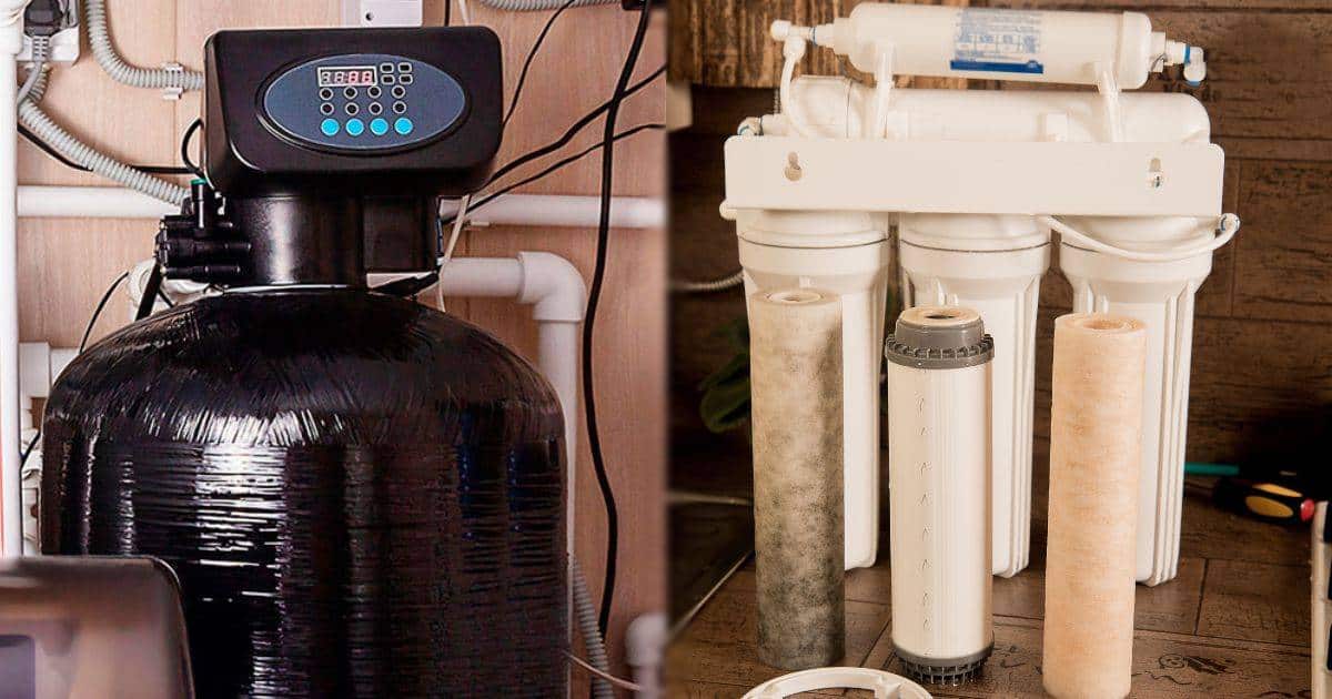 water softeners vs water filters