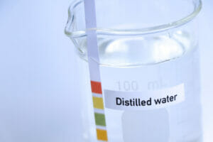 distilled water